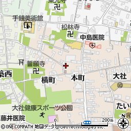 島根県出雲市大社町杵築南本町1001-13周辺の地図