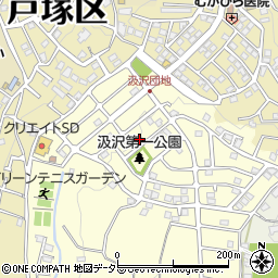 神奈川県横浜市戸塚区汲沢町1301-51周辺の地図