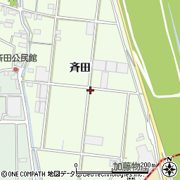 岐阜県安八郡神戸町斉田524周辺の地図