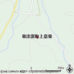 島根県松江市東出雲町上意東周辺の地図