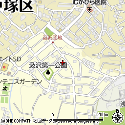 神奈川県横浜市戸塚区汲沢町1302周辺の地図