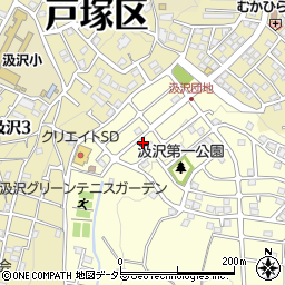 神奈川県横浜市戸塚区汲沢町1301-94周辺の地図