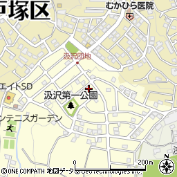 神奈川県横浜市戸塚区汲沢町1301-43周辺の地図