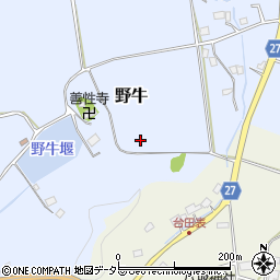 千葉県茂原市野牛周辺の地図