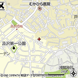 神奈川県横浜市戸塚区汲沢町1382-16周辺の地図