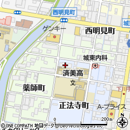 半田水園岐阜店周辺の地図