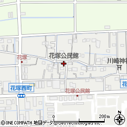 花塚公民館周辺の地図