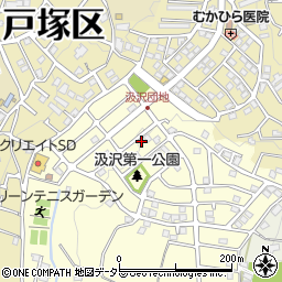 神奈川県横浜市戸塚区汲沢町1301-60周辺の地図