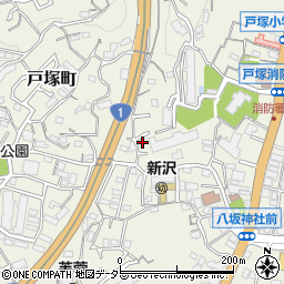 神奈川県横浜市戸塚区戸塚町3630-46周辺の地図