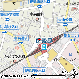 伊勢原駅北口周辺の地図