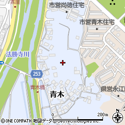 鳥取県米子市青木周辺の地図