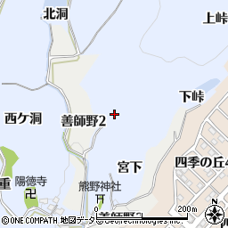 愛知県犬山市善師野奥洞周辺の地図