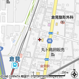 チケパ倉見駅前第１駐車場周辺の地図
