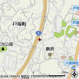 神奈川県横浜市戸塚区戸塚町3609-1周辺の地図