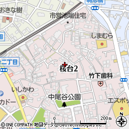 シャルム弐番館周辺の地図