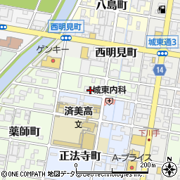 岐阜県岐阜市神楽町21周辺の地図