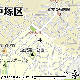 神奈川県横浜市戸塚区汲沢町1301周辺の地図