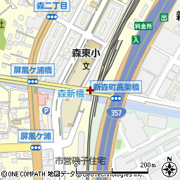 日産レンタカー磯子駅前ステーション周辺の地図