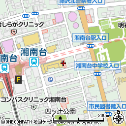 株式会社厚木楽器　アミ湘南台周辺の地図