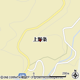 京都府福知山市上野条周辺の地図