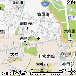 島根県出雲市大社町杵築東大鳥居719周辺の地図