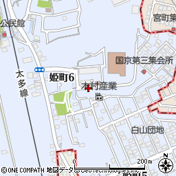 岐阜県多治見市姫町6丁目周辺の地図