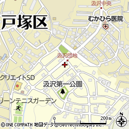 神奈川県横浜市戸塚区汲沢町1404-10周辺の地図