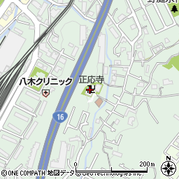 正應寺の桜周辺の地図
