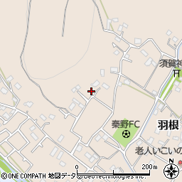 神奈川県秦野市羽根周辺の地図