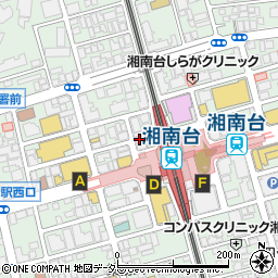 ファミリーマート湘南台駅西口店周辺の地図