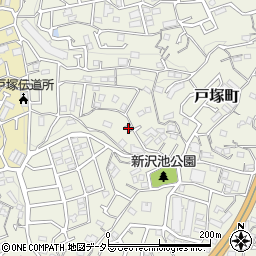 神奈川県横浜市戸塚区戸塚町4411-17周辺の地図