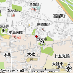 島根県出雲市大社町杵築東693-1周辺の地図