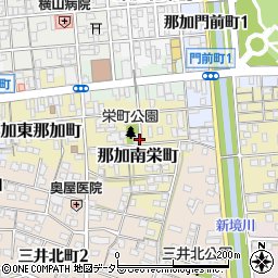 岐阜県各務原市那加南栄町周辺の地図