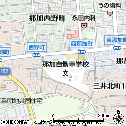 岐阜県各務原市那加西那加町43周辺の地図