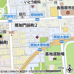 岐阜県各務原市那加大東町周辺の地図