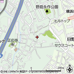 神奈川県横浜市港南区野庭町176周辺の地図
