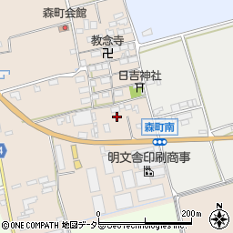 滋賀県長浜市森町周辺の地図