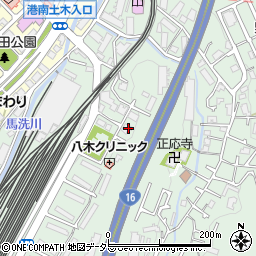神奈川県横浜市港南区野庭町599-4周辺の地図