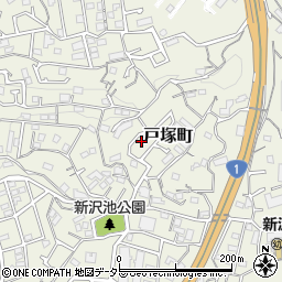神奈川県横浜市戸塚区戸塚町4348-7周辺の地図