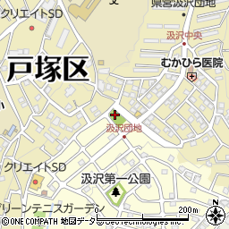 汲沢町第二公園周辺の地図