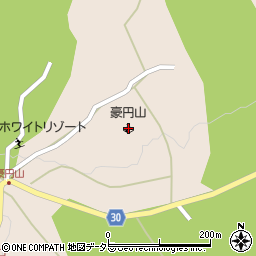豪円山キャンプ場周辺の地図
