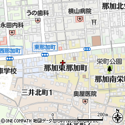 岐阜県各務原市那加東那加町周辺の地図