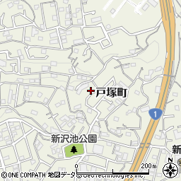 神奈川県横浜市戸塚区戸塚町4348-3周辺の地図