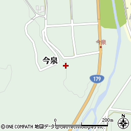 鳥取県三朝町（東伯郡）今泉周辺の地図