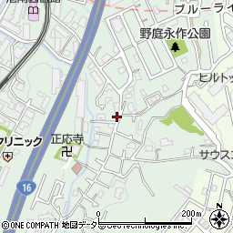 神奈川県横浜市港南区野庭町170周辺の地図
