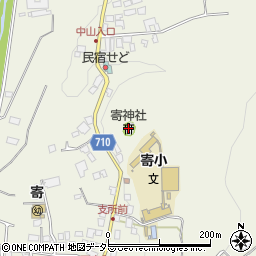 寄神社周辺の地図