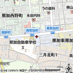 岐阜県各務原市那加西那加町25周辺の地図