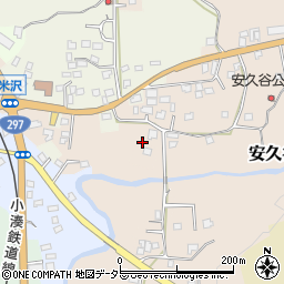 千葉県市原市安久谷周辺の地図