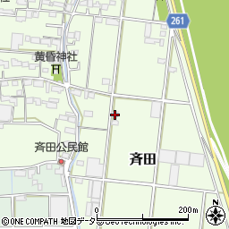 岐阜県安八郡神戸町斉田466-2周辺の地図