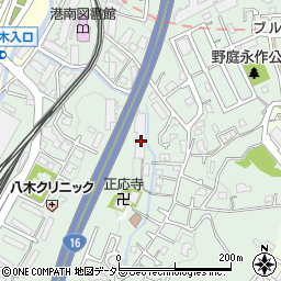 神奈川県横浜市港南区野庭町146周辺の地図